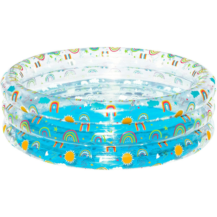 Дитячий надувний басейн Bestway Rainbow Splash, 150×53 см