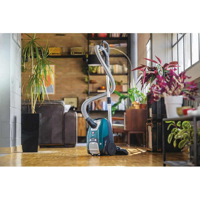 Пилголом Hoover HE520 Allergy з мішком 3,5 л, тихий (69 дBA), автоматична система видалення мішка, фільтр EPA, насадка для тварин