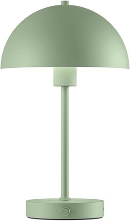 LED настільна лампа Skølm Aeriala: регульоване світло, USB-C зарядка, до 10 годин роботи, металева, тепле біле світло, енергоефективність G (м'ятно-зелена)