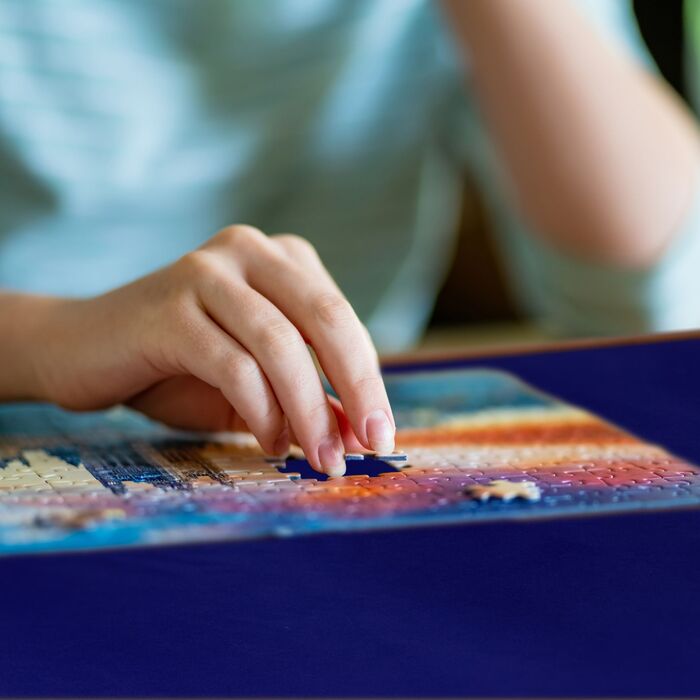 Столик-пазл Relaxdays з 6 висувними ящиками