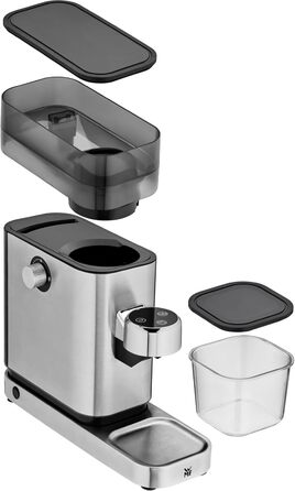 Кавомолка WMF Lumero: 1400 Вт, 15 bar, для еспресо та паді, з капучинатором, нержавіюча сталь матова