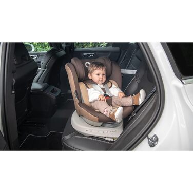 Дитяче автокрісло LIONELO Bastiaan ONE від народження 0-36 кг Isofix Top Tether Поворотний на 360 градусів Зворотний бічний захист 5-точкові ремені безпеки Dri-Seat (синій)