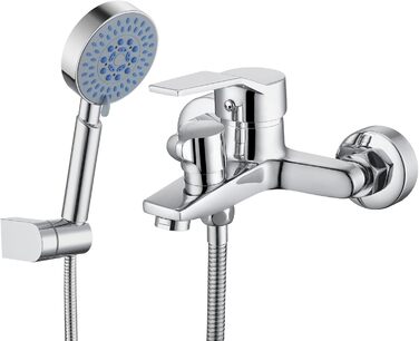 Змішувач для ванни з душем (хром) з 3 режимами, набір для ванної кімнати (Bs102)