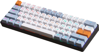 Дротова механічна клавіатура GamePro MK130R (Red) з Hot-Swap RGB Black