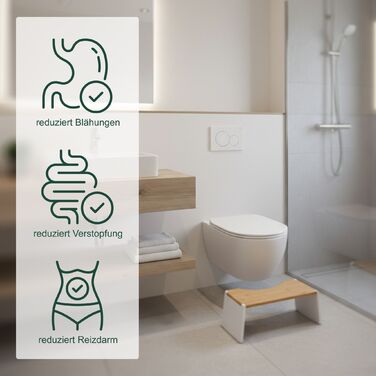 Складаний табурет для туалету Relaxdays з бамбука