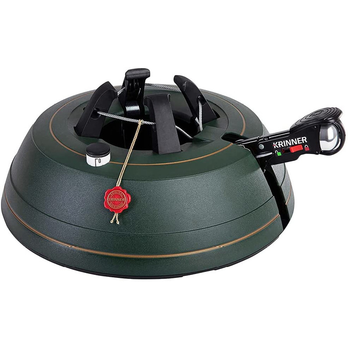 Підставка для ялинки KRINNER Ultra Grip L з механізмом натягу, педаллю та резервуаром 3.7л (до 2.7м) – Made in Germany