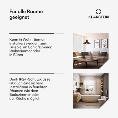 Електричний конвектор Klarstein Bornholm Smart: мобільний, тихий, з термостатом та керуванням через додаток (2000 Вт, білий)