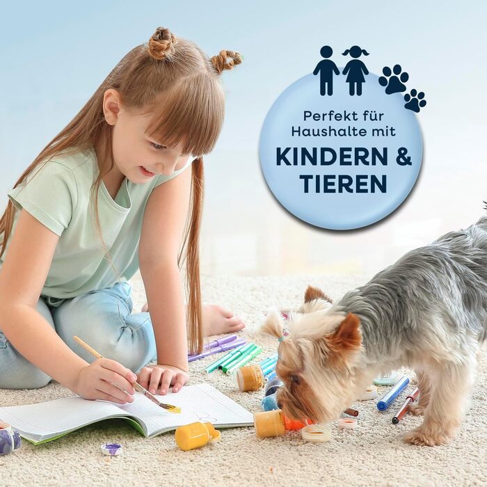 CLEANmaxx Професійний пароочисник для килимів та м'яких меблів Pro Steam | Плямистовий очищувач & EASYmaxx Засіб для килимів | Миючий пилосос для диванів, авто, килимів, м'яких меблів | Плямистовий очищувач (Чорний з шампунем, Pro 400W)