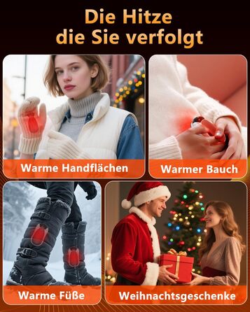 Електричні грілки для рук 2 шт. - Магнітні кишенькові грілки AI, перезаряджувані, 36 годин роботи, багаторазові, компактні грілки для дітей, чоловіків, жінок, білий екран