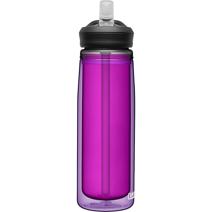 Ізольована, пляшка для води з аметистом, фіолетова, 0,6 л