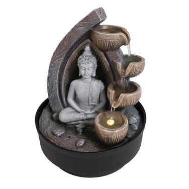 Фонтанчик для дому Lemodo Zimmerbrunnen Buddha (Дх'яна, круглий)