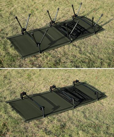 Розкладне польове ліжко OneTigris SUPRANUBIS 190×70 см, портативне кемпінгове ліжко, легке складане, до 150 кг для намету, відпочинку, подорожей, саду та офісу