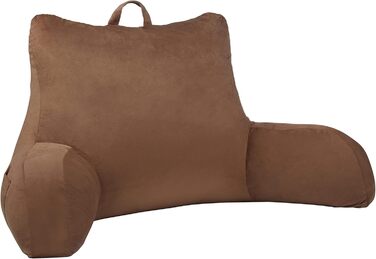 Підстилка для ліжка Klear Vu Velours з подушкою для підтримки спини, кишеню та ручка, Коко Браун