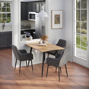 Розкладний стіл Vicco Esstisch Beaver, 80x70 см, золото-дубовий/чорний, 120-160x75x80 см