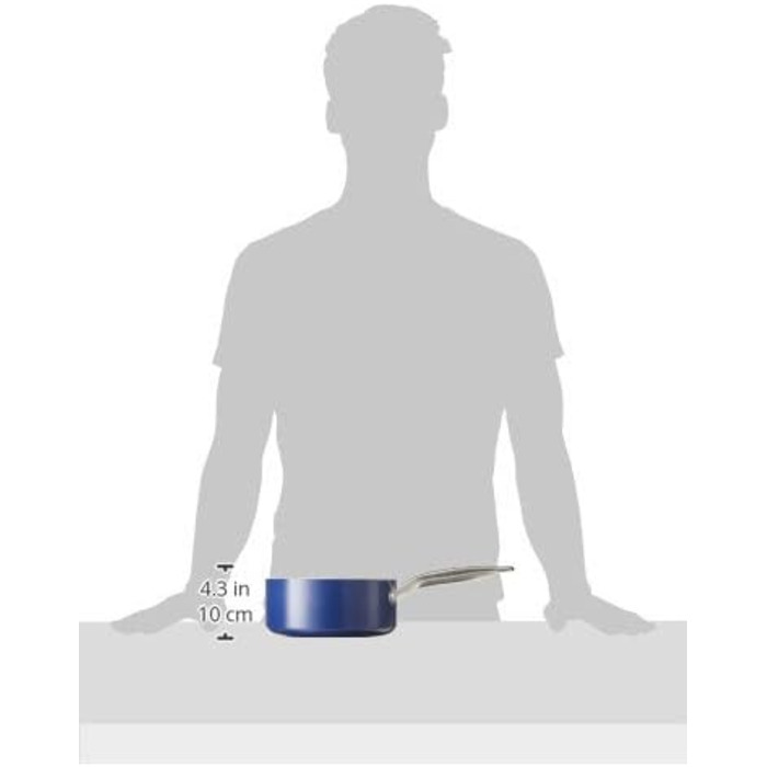 Набір посуду Blue Diamond Cookware Diamantstruktur Keramik Antihaft, 7 предметів: каструлі та сковорідки. Без PFAS, для індукційних плит, безпечний для здоров'я, сумісний з усіма типами плит, миється в посудомийній машині, термостійкий до 200°C.