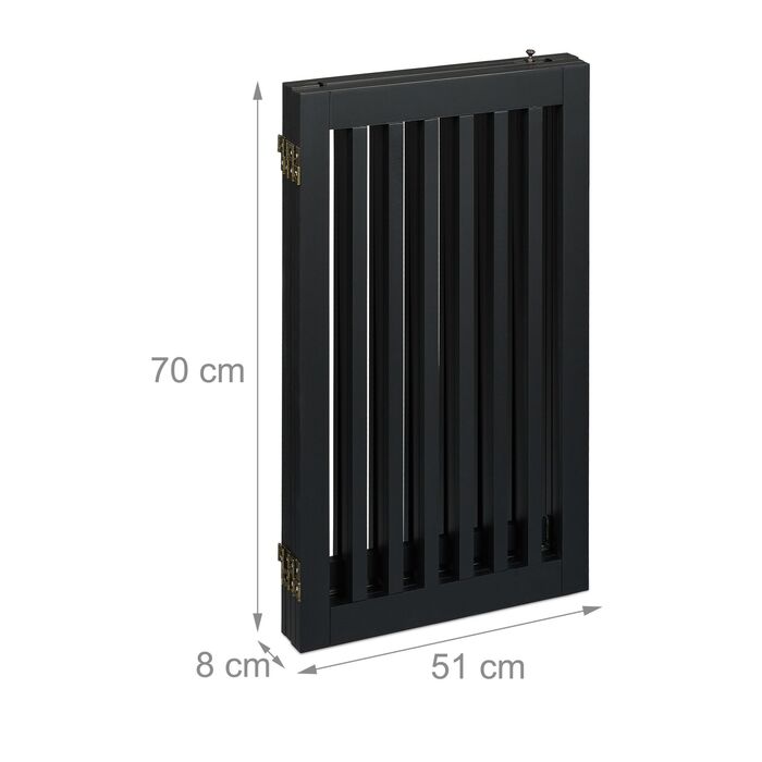 Захисний бар'єр Relaxdays з дверцятами, 4 секції