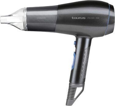 Фен Taurus Lyss 2300 Ionic - 2200 Вт, 3 температурні режими, іонізація, без ефекту завивання, концентратoр та дифузор, чорний
