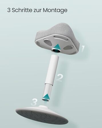 SONGMICS Стілець-табурет для стоячи, регульована висота 48-65.5 см, обертовий, сірий, для офісу та дому (OSC018BH01)