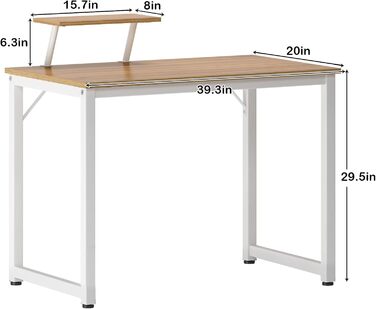 Комп'ютерний стіл SDHYL 100 см: сучасний дизайн, полиці для зберігання, ідеальний для дому та офісу