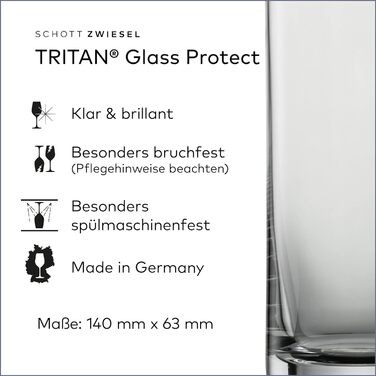 Пивний кухоль SCHOTT ZWIESEL Convention 0,2 л (набір з 6 штук), простий пивний келих Pilsner, можна мити в посудомийній машині, склянки з тританового кришталю, виробництво Німеччина (номер для замовлення 175500) Сучасний одномісний
