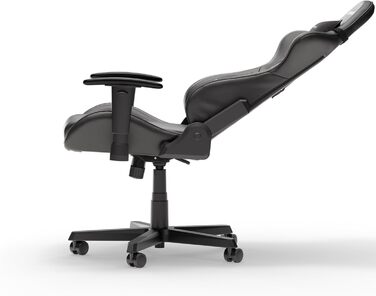 Крісло ігрове DXRacer Formula L чорне, шкіра PVC, ергономічне, для PC геймерів та офісу