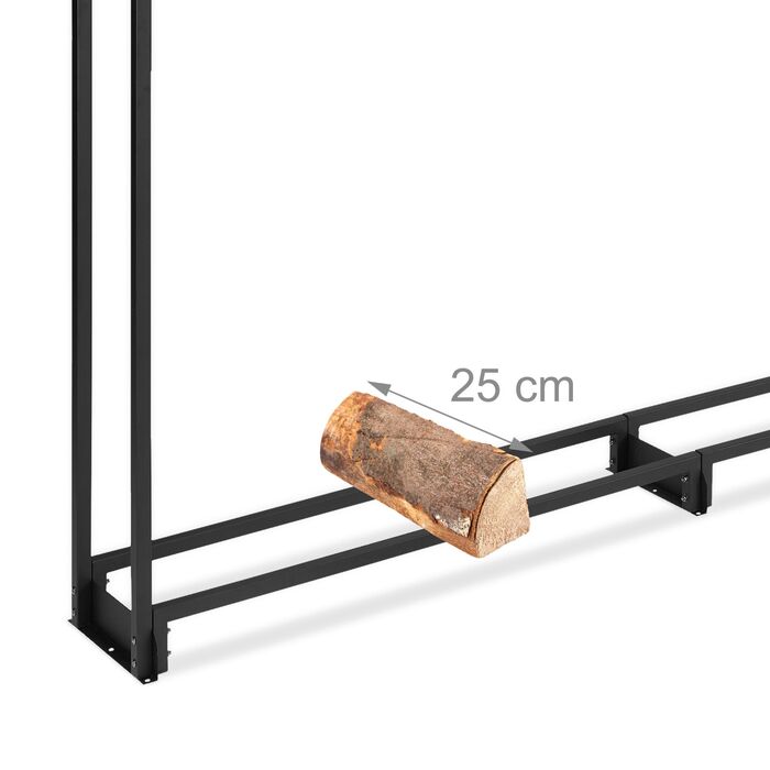 Поличка для дров Relaxdays з кришкою