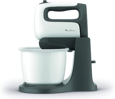 Міксер ручний Moulinex Prep'Mix+ HM4641 з нержавіючою сталлю, 5 швидкостей, чаша 2.5 л