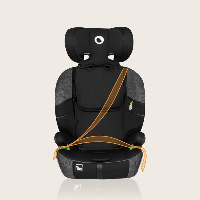 Автокрісло Lionelo Levi One I-Size 76-150 см, Група 1 2 3, чорно-сірий колір