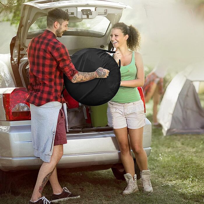 Складаний туалетний намет Trintion: портативна душова та роздягальня з UV-захистом для кемпінгу, пляжу та відпочинку на природі, з сумкою для перенесення