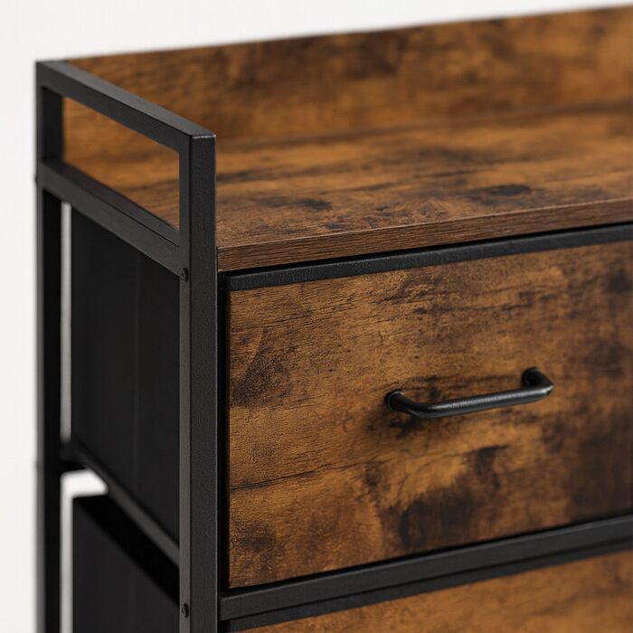 Комод Relaxdays з 7 висувними ящиками з тканини