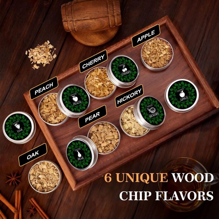 Набір для копчення віскі Cocktail Zubehör - Набір подарунків для чоловіків, віскі, коктейлі, день народження, батько, хлопець