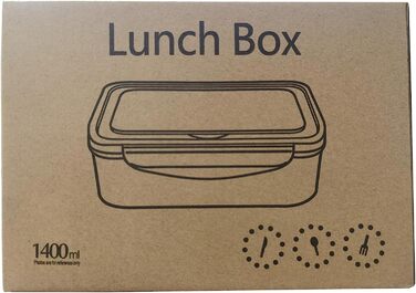Ланч-бокс РАНДЖИМА з відділеннями, коробка для бенто для дітей і дорослих зі столовими приборами, герметична коробка для сніданку для дітей з відділенням, Коробка для сніданку для дитячого садка, коробка для салату, коробка для вечері пікнік подорожі сині