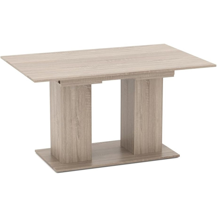 Розсувний обідній стіл Vicco Dix, шпон дуба Goldkraft, 140 x 90 см