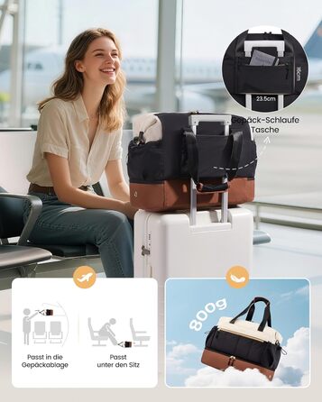 Сумка-трансформер LOVEVOOK для подорожей: легка, водонепроникна, 30L, з відділенням для взуття. Ідеальна для авіаперельотів, спортзалу та пологового будинку. (Бежевий+світло-зелений+оливковий)