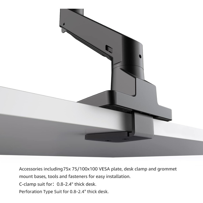 Підставка для монітора Bewiser Robuster: міцна, для широких моніторів 34-57 дюймів, до 20 кг, чорна