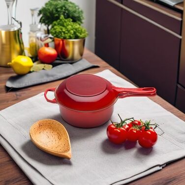 Le Creuset Marmitout: каструля-термос з чавуну, 2.3 л, Ø 22 см, вишневий (25044220902460)
