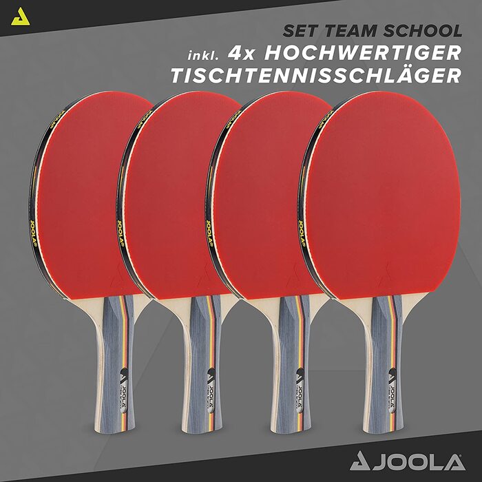 Ракетки для настільного тенісу JOOLA Carbon Control-схвалена ITTF ракетка для настільного тенісу для просунутих гравців і набір для настільного тенісу командна школа, що складається з 4 ракеток для настільного тенісу 8 м'ячів для настільного тенісу