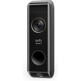 Відеодзвінок eufy Security S330 з двома камерами (на акумуляторі), додаткова камера, бездротовий, з датчиком руху, розпізнавання пакунків, 2K HD, безкоштовне використання