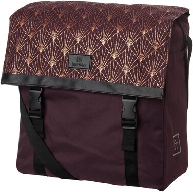 FAST RIDER Fastrider Nara Single Pannier Trend (Deco Aubergine), FAST RIDER Fastrider Nara Single Pannier Trend (Deco Aubergine)