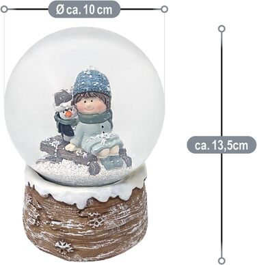 Сніжковий куля Com-Four® – святкова прикраса з блискучим снігопадом! [Асортимент варіюється]