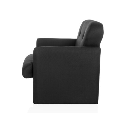 Крісло-релакс CARIPITO, тканина, чорний колір, hjh LIVING