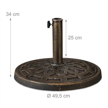 Підставка для парасольки Relaxdays, імітація чавуну