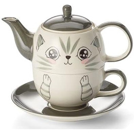 Чай для одного набору Feli - з кераміки, 4 шт. Глечик 0,4 л, чашка 0,2 л