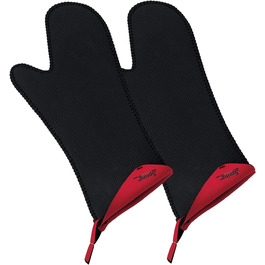 Пружинні рукавички для випічки, звичайні, чорні, 33x15см