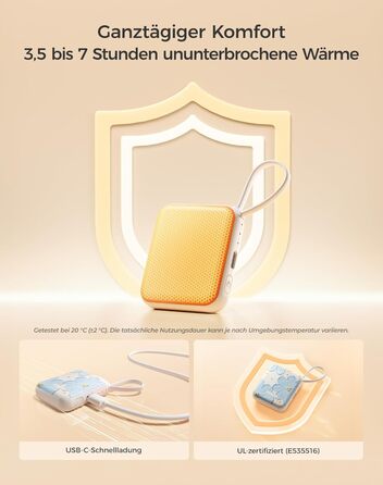 Електричні грілки для рук OCOOPA 2 шт., 3 режими нагріву, швидкий нагрів, 4000mAh, USB, для жінок, зимові, Outdoor