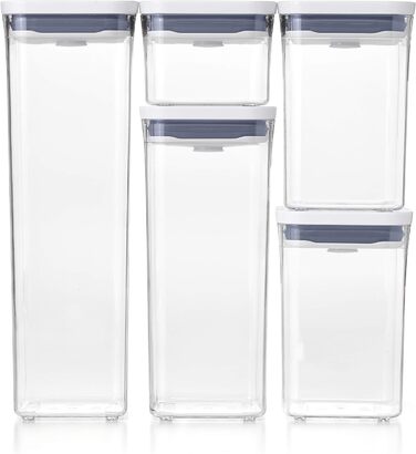Набір контейнерів для поп-чаю, 5 шт. , білий, пластик, 11235900
