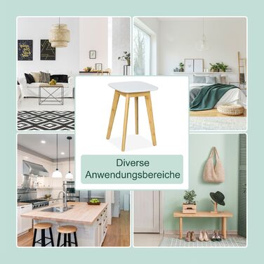 Стілець для обідньої зони Relaxdays з бамбука