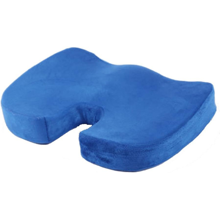 Ортопедична подушка для сидіння HomDSim з Memory Foam для офісного крісла, авто, дому - блакитна