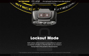 Налобний ліхтар Nitecore UT27 Ultra Elite