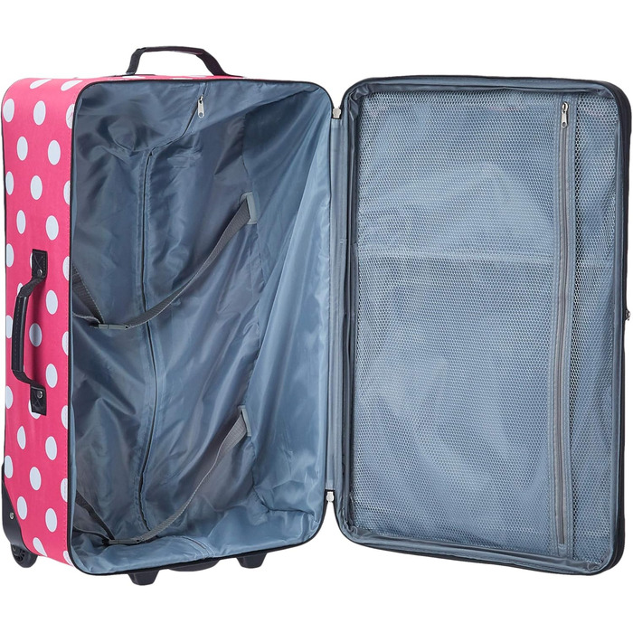 Набір валіз Rockland Polka Softside, 4 шт. (14/19/24/28 дюймів), Multi/Blue Dot